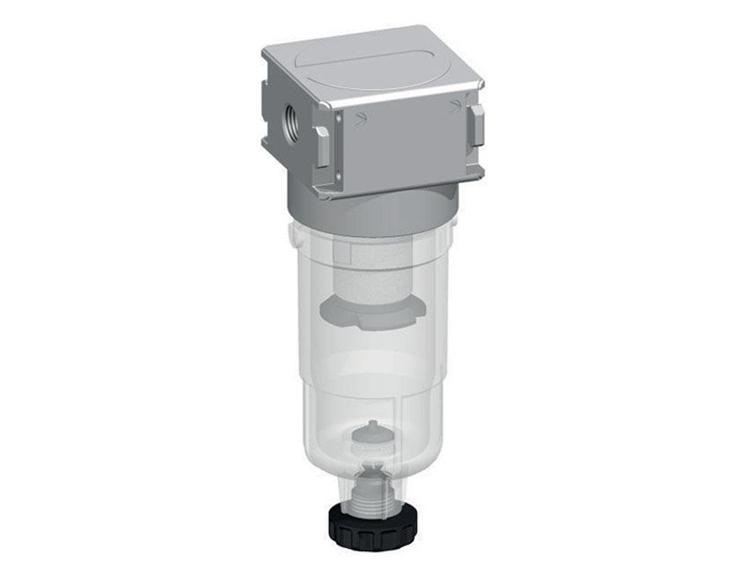 Filter 5microns G1/8'' 1000 l/min Semi-Auto Protective Cage Polycarbonate Multifix 0
