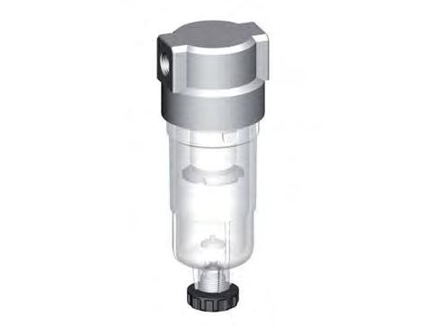 Filter 5microns G1/4'' 800 l/min Semi-Auto Polycarbonate Standard 0