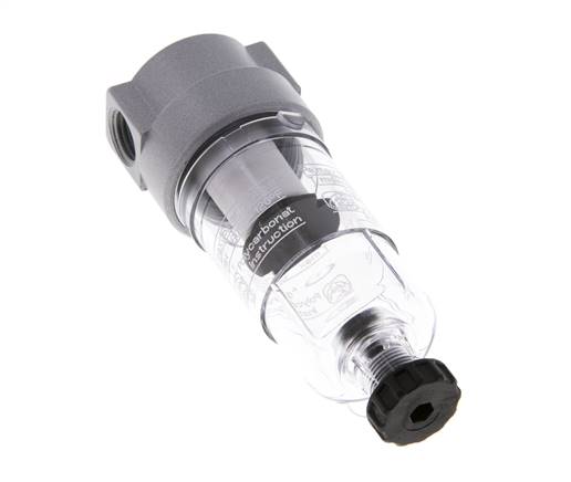 Filter 5microns G1/4'' 800 l/min Semi-Auto Polycarbonate Standard 0