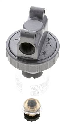 Filter 5microns G3/8'' 800 l/min Semi-Auto Polycarbonate Standard 1