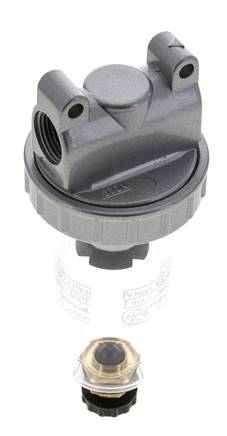 Filter 5microns G3/8'' 800 l/min Semi-Auto Polycarbonate Standard 1