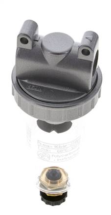 Filter 5microns G3/8'' 800 l/min Semi-Auto Polycarbonate Standard 1