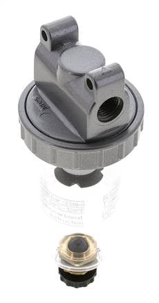 Filter 5microns G1/4'' 800 l/min Semi-Auto Polycarbonate Standard 1