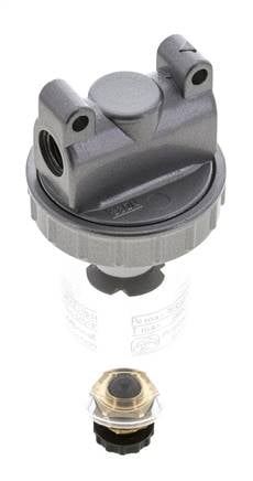 Filter 5microns G1/4'' 800 l/min Semi-Auto Polycarbonate Standard 1