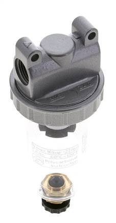 Filter 5microns G3/8'' 800 l/min Semi-Auto Polycarbonate Standard 1