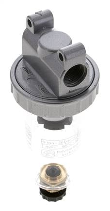 Filter 5microns G3/8'' 800 l/min Semi-Auto Polycarbonate Standard 1