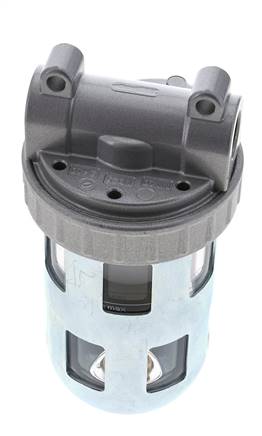 Filter 40microns G3/8'' 3100 l/min Semi-Auto Protective Cage Polycarbonate Standard 2