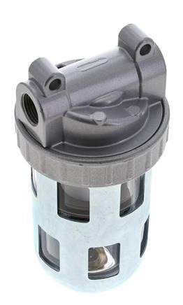 Filter 40microns G3/8'' 3100 l/min Semi-Auto Protective Cage Polycarbonate Standard 2