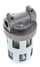 Filter 40microns G3/8'' 3100 l/min Semi-Auto Protective Cage Polycarbonate Standard 2