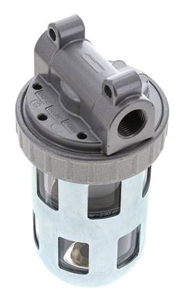 Filter 40microns G3/8'' 3100 l/min Semi-Auto Protective Cage Polycarbonate Standard 2