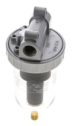 Filter 40microns G3/8'' 3100 l/min Auto Polycarbonate Standard 2