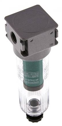 Microfilter 0.01microns G1/4'' 450 l/min Semi-Auto Polycarbonate Multifix 0