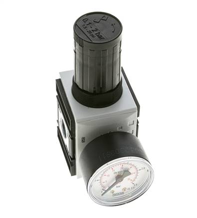 Precision Pressure Regulator for Manifold Assembly G1/4''&3/8'' 2500 l/min 0.1-2.0bar/1-29psi PA Futura 1