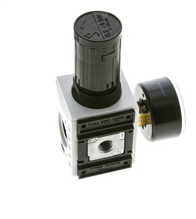 Precision Pressure Regulator for Manifold Assembly G1/4'' 2000 l/min 0.2-4.0bar/3-58psi PA Futura 1