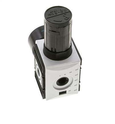 Precision Pressure Regulator for Manifold Assembly G1/4'' 2000 l/min 0.5-8.0bar/7-116psi PA Futura 1