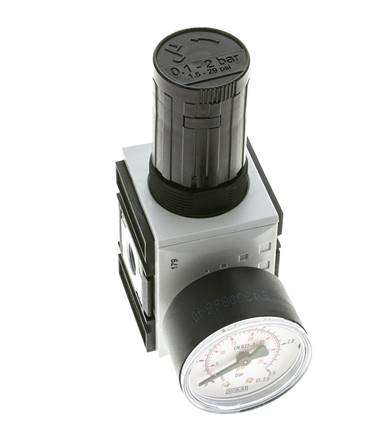 Precision Pressure Regulator for Manifold Assembly G1/4'' 2000 l/min 0.1-2.0bar/1-29psi PA Futura 1
