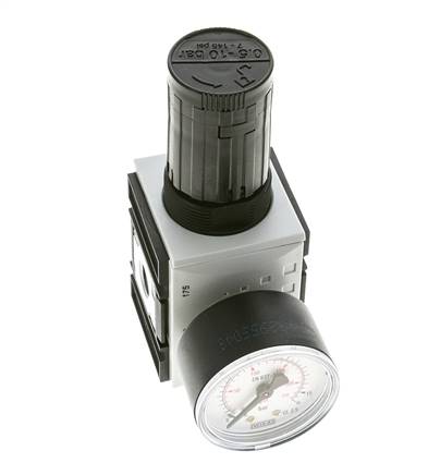 Precision Pressure Regulator for Manifold Assembly G1/4''&3/8'' 2500 l/min 0.1-1.0bar/1-14psi PA Futura 1