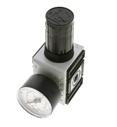 Precision Pressure Regulator for Manifold Assembly G1/4'' 2000 l/min 0.1-1.0bar/1-14psi PA Futura 1