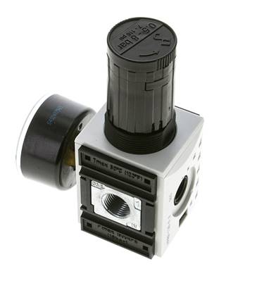 Precision Pressure Regulator for Manifold Assembly G1/4''&3/8'' 2500 l/min 0.5-8.0bar/7-116psi PA Futura 1