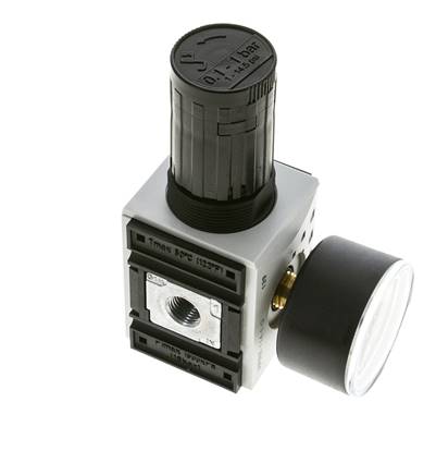 Precision Pressure Regulator for Manifold Assembly G1/4'' 2000 l/min 0.1-1.0bar/1-14psi PA Futura 1