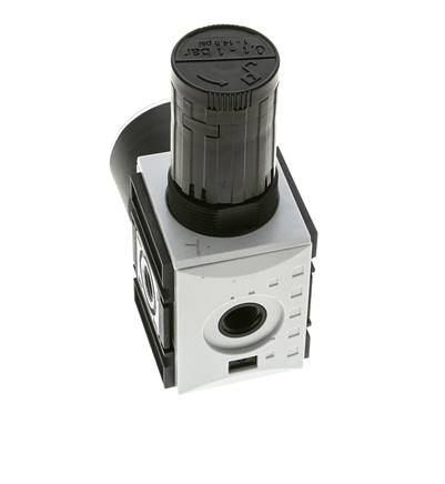 Precision Pressure Regulator for Manifold Assembly G1/4'' 2000 l/min 0.1-1.0bar/1-14psi PA Futura 1