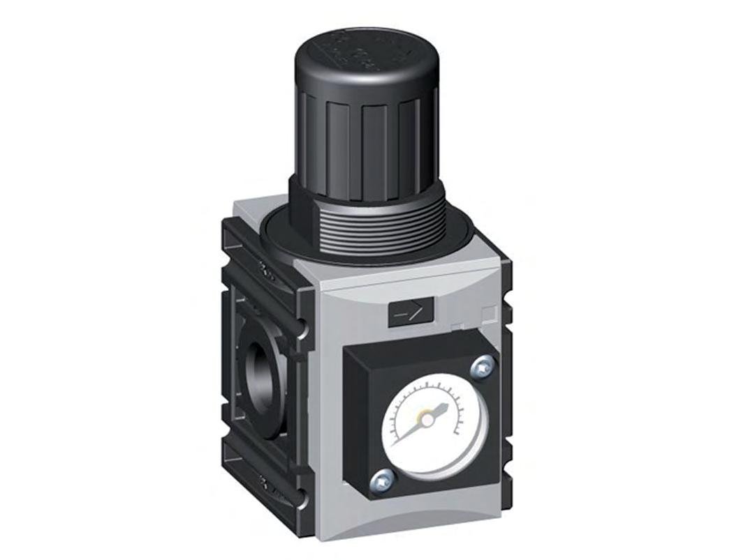 Pressure Regulator G1/4'' 1000 l/min 0.5-10.0bar/7-145psi PA 40 mm Pressure Gauge Futura 0