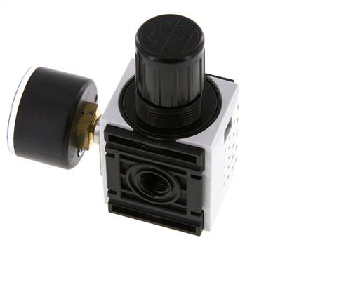 Pressure Regulator G1/4'' 1000 l/min 0.2-4.0bar/3-58psi PA 40 mm Pressure Gauge Futura 0