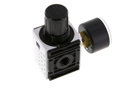 Pressure Regulator G1/4'' 1000 l/min 0.2-4.0bar/3-58psi PA 40 mm Pressure Gauge Futura 0