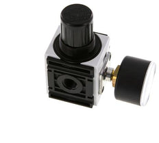 Pressure Regulator G1/4'' 1000 l/min 0.5-10.0bar/7-145psi PA 40 mm Pressure Gauge Futura 0