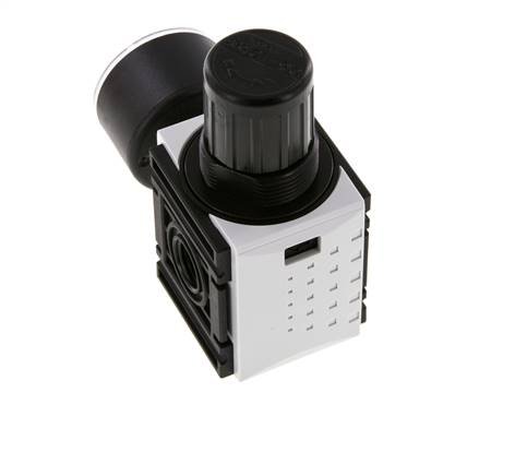 Pressure Regulator G1/4'' 1000 l/min 0.5-10.0bar/7-145psi PA 40 mm Pressure Gauge Futura 0