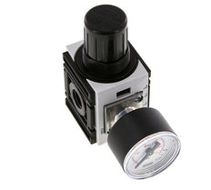 Pressure Regulator G1/4'' 1000 l/min 0.5-10.0bar/7-145psi PA 40 mm Pressure Gauge Futura 0