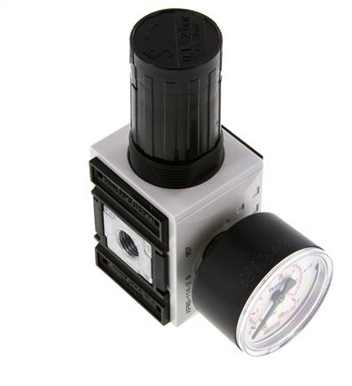Precision Pressure Regulator G1/4'' 2000 l/min 0.1-2.0bar/1-29psi PA Futura 1