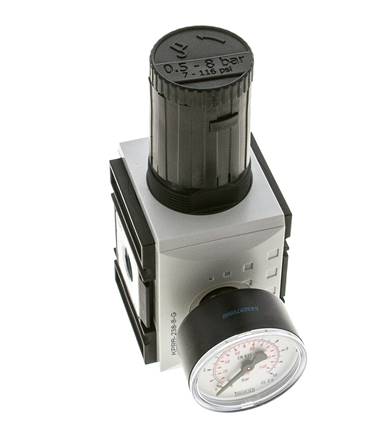 Precision Pressure Regulator for Manifold Assembly G3/8'' 4500 l/min 0.5-8.0bar/7-116psi PA Futura 2