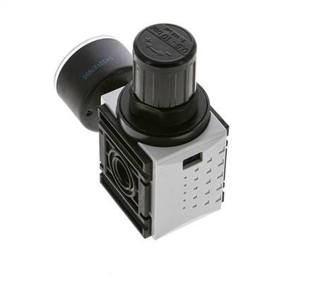 Pressure Regulator for Manifold Assembly G1/4'' 1000 l/min 0.5-10.0bar/7-145psi PA 40 mm Pressure Gauge Futura 0