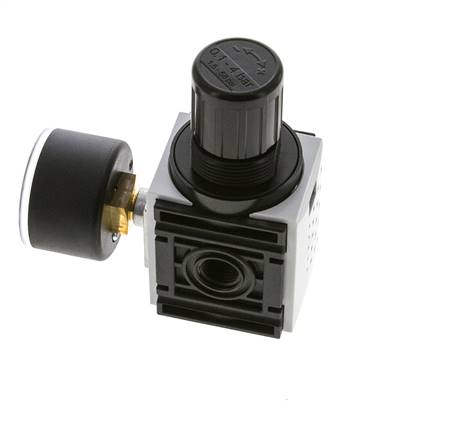Pressure Regulator for Manifold Assembly G1/4'' 1000 l/min 0.2-4.0bar/3-58psi PA 40 mm Pressure Gauge Futura 0