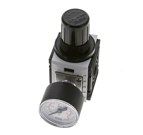 Pressure Regulator for Manifold Assembly G1/4'' 1000 l/min 0.2-4.0bar/3-58psi PA 40 mm Pressure Gauge Futura 0