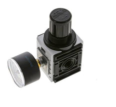Pressure Regulator for Manifold Assembly G1/4'' 1000 l/min 0.5-10.0bar/7-145psi PA 40 mm Pressure Gauge Futura 0