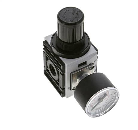 Pressure Regulator for Manifold Assembly G1/4'' 1000 l/min 0.2-4.0bar/3-58psi PA 40 mm Pressure Gauge Futura 0