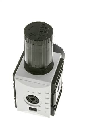 Precision Pressure Regulator G3/8'' 4500 l/min 0.5-10.0bar/7-145psi PA Futura 2