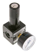 Precision Pressure Regulator G1/4'' 2100 l/min 0.1-3.0bar/1-44psi Zinc Die-Cast Cylinder Lock Multifix 1
