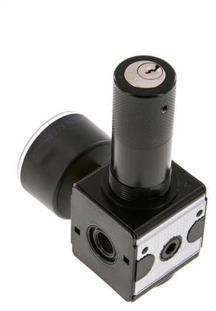 Precision Pressure Regulator G1/4'' 2100 l/min 0.5-10.0bar/7-145psi Zinc Die-Cast Cylinder Lock Multifix 1