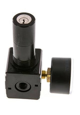 Precision Pressure Regulator G1/4'' 2100 l/min 0.5-10.0bar/7-145psi Zinc Die-Cast Cylinder Lock Multifix 1