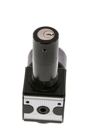 Precision Pressure Regulator G1/4'' 2100 l/min 0.5-10.0bar/7-145psi Zinc Die-Cast Cylinder Lock Multifix 1