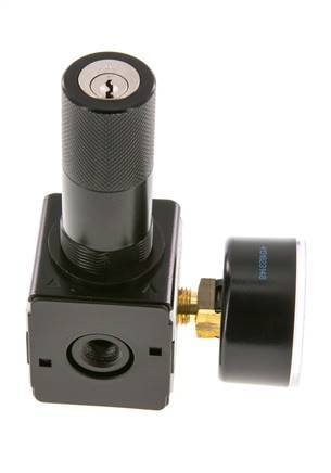 Precision Pressure Regulator G1/4'' 2100 l/min 0.1-3.0bar/1-44psi Zinc Die-Cast Cylinder Lock Multifix 1