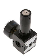 Precision Pressure Regulator G1/4'' 2100 l/min 0.2-6.0bar/3-87psi Zinc Die-Cast Cylinder Lock Multifix 1