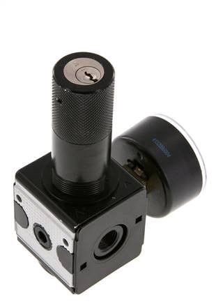 Pressure Regulator G1/4'' 2100 l/min 0.2-6.0bar/3-87psi Zinc Die-Cast Cylinder Lock Multifix 1