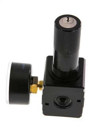 Pressure Regulator G1/4'' 2100 l/min 0.2-6.0bar/3-87psi Zinc Die-Cast Cylinder Lock Multifix 1
