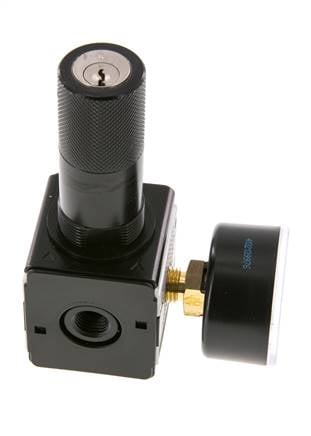 Pressure Regulator G1/4'' 2100 l/min 0.1-3.0bar/1-44psi Zinc Die-Cast Cylinder Lock Multifix 1