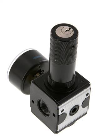 Pressure Regulator G1/4'' 2100 l/min 0.2-6.0bar/3-87psi Zinc Die-Cast Cylinder Lock Multifix 1