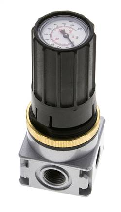 Pressure Regulator for Manifold Assembly G1/4''&1/8'' 1700 l/min 0.2-6.0bar/3-87psi Zinc Die-Cast Multifix 0